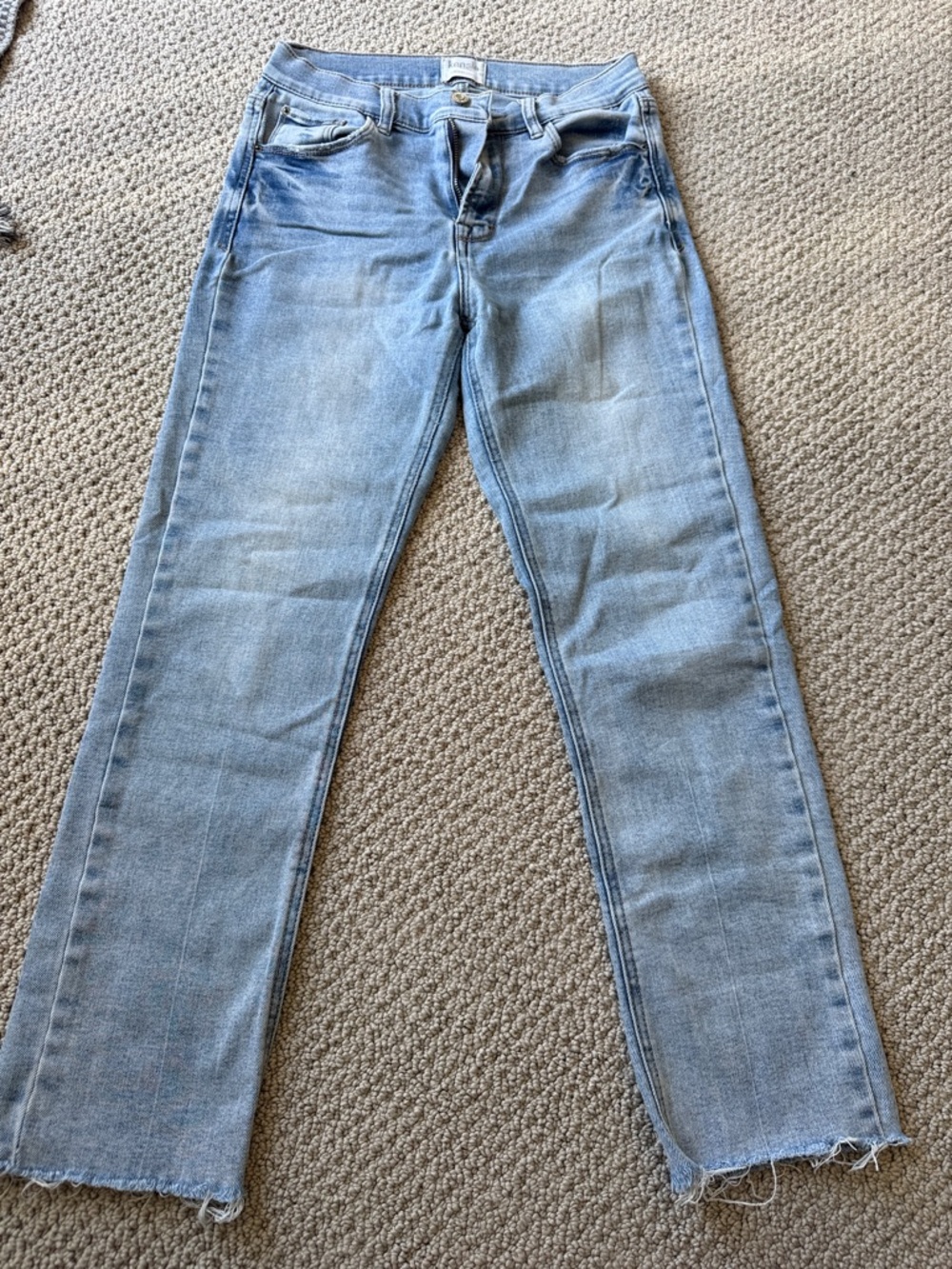 Light Blue Women's Straight-Leg Jeans